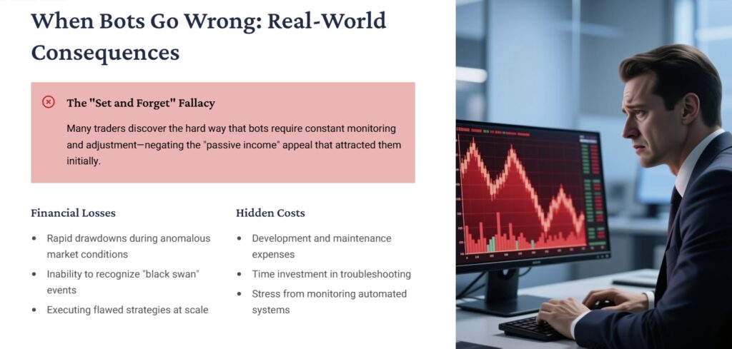 Challenges on Automated Trading Bots