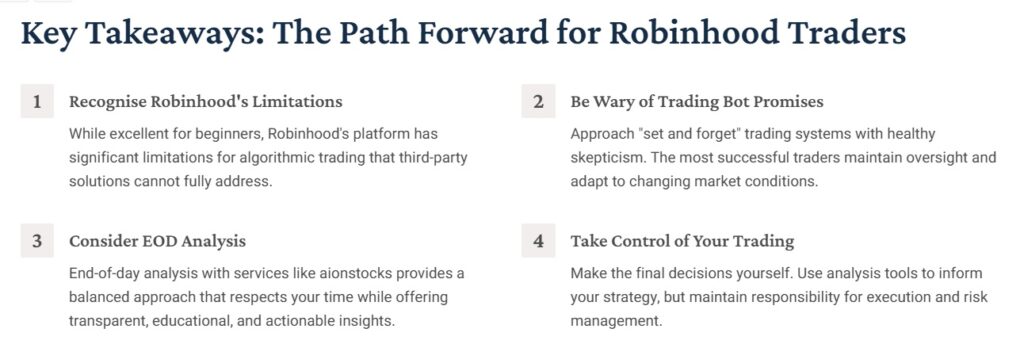 Robinhood trading Automation